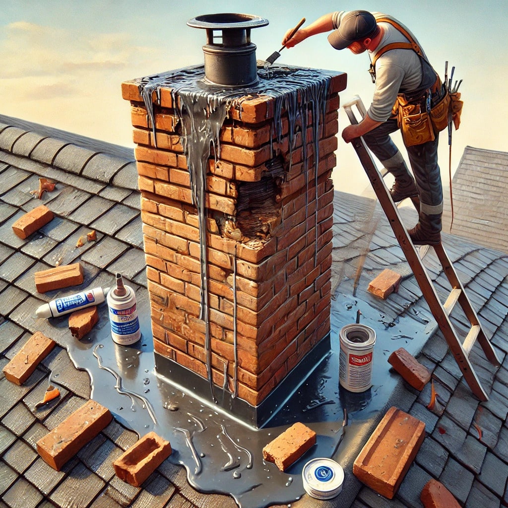 Professional Chimney Leak Repair Flat Rock MI - Expert Water Damage Prevention by Chimney Sweep Flat Rock Michigan